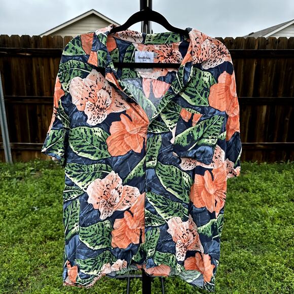 Goodfellow Other - Goodfellow Men's Multicolor Tropical Short Sleeve Button Down Shirts Size XL